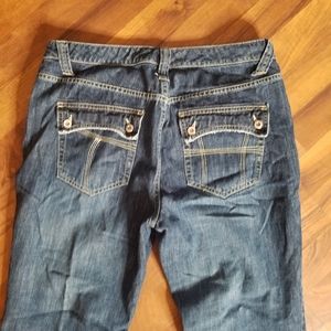 Tommy Hilfiger Women's Jeans Mid Rise Bootcut Leg Size 14 Blue bin4